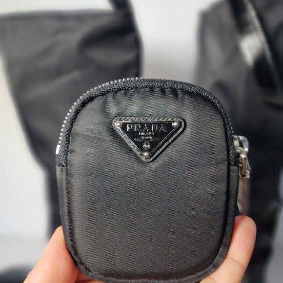 Prada Tall Leather Riding Boots - Black, Size 38, Mid-Heel Block Heel, Round Toe - Picture 10 of 16